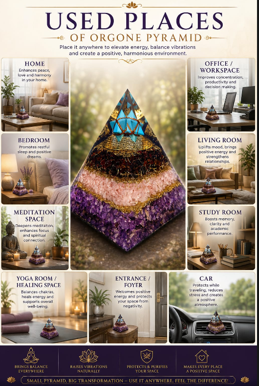 Orgone Pyramid – Energy Protection, Vastu & Abundance Pyramid