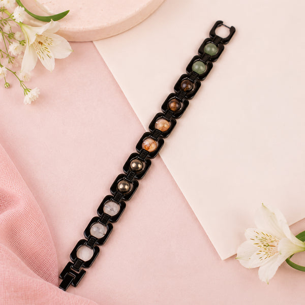 Black Metal Dhan Yog Bracelet