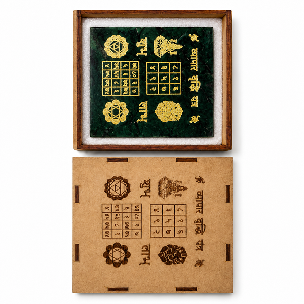 Vyapar vriddhi green aventurine coaster 3*3 inch