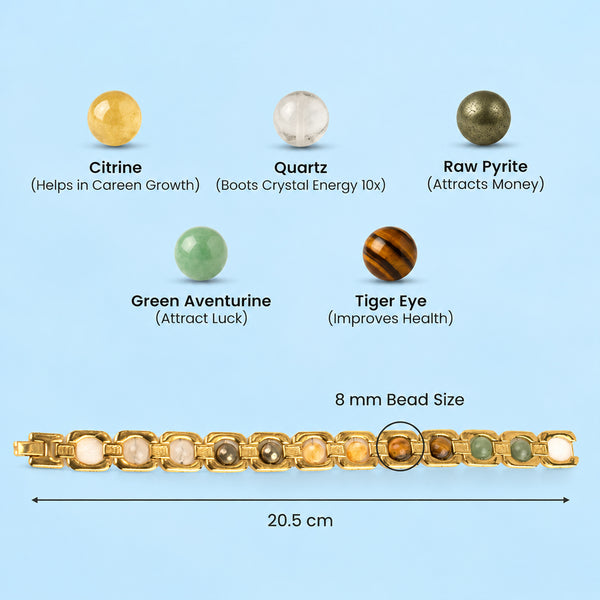 Gold Metal Dhan Yog Bracelet
