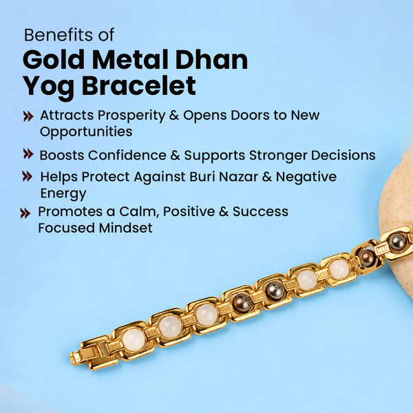 Gold Metal Dhan Yog Bracelet