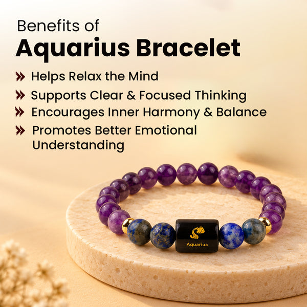Aquarius Zodiac Bracelet