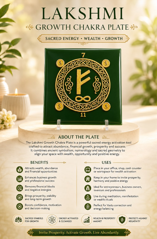 Lakshmi Growth Chakra Plate