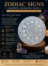 Zodiac Signs Selenite Charging Plate